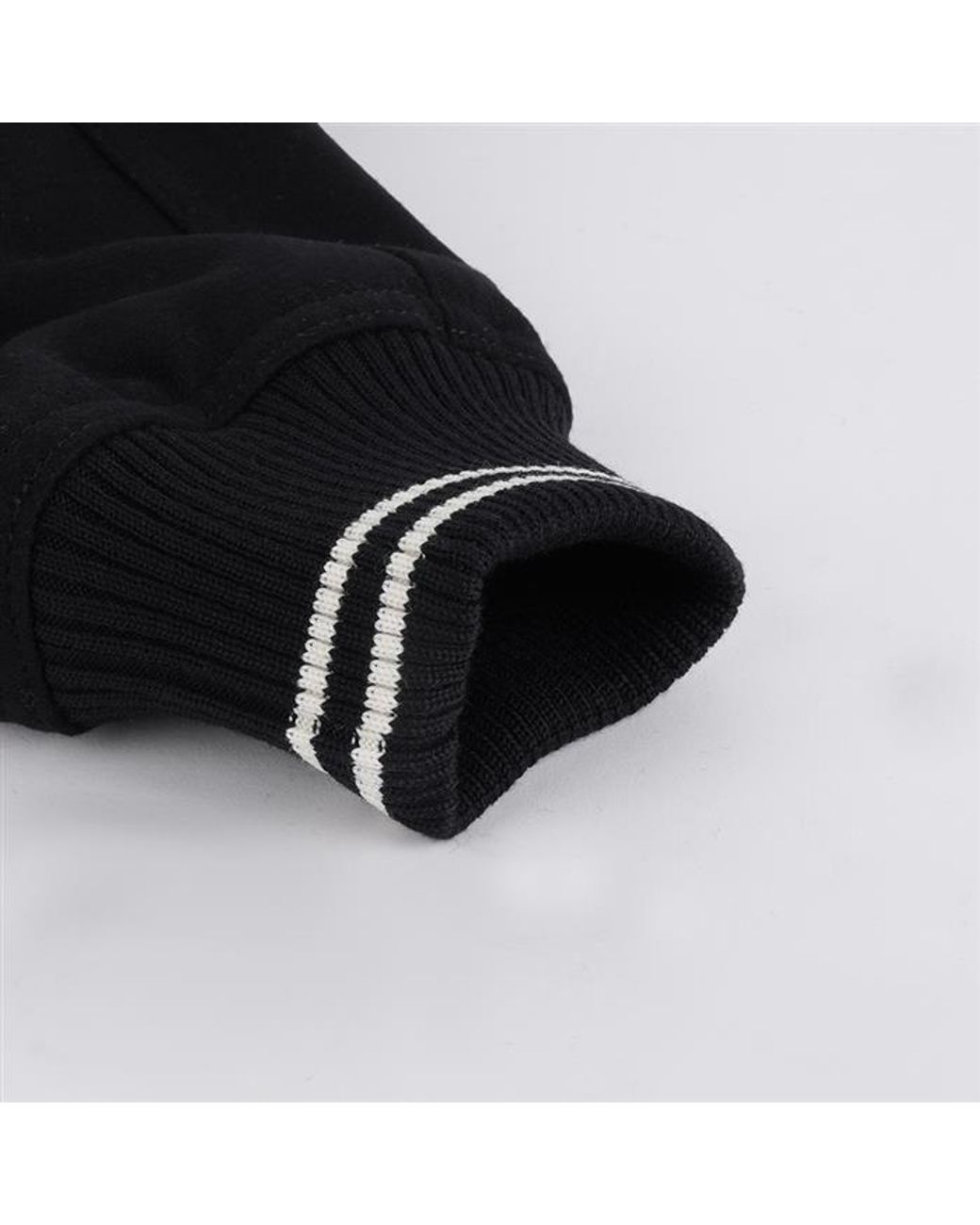 Maison Kitsuné Black Maison Kitsuné Button-Up Bomber Jacket for men