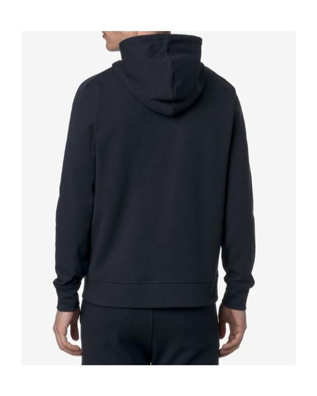 K-Way Blue Zip-Up Hooded Hoodie for men