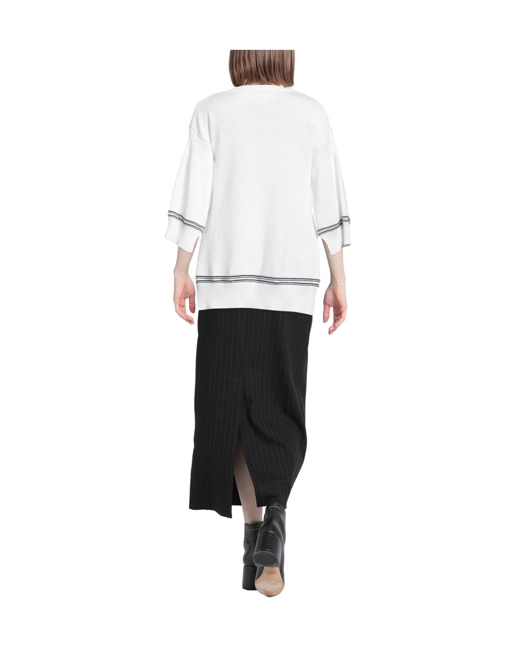 Marni Gray Crew-Neck Knit Top