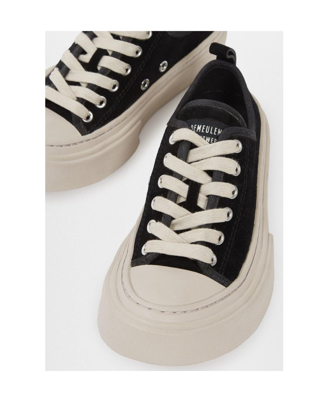 Ann Demeulemeester Black Halli Vulcanized Low-Top Sneakers for men