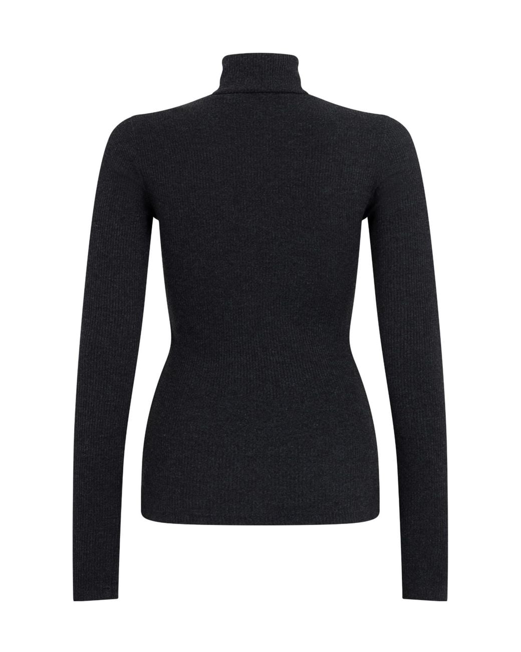 Agolde Black Ribbed Turtleneck Knitted Sweater