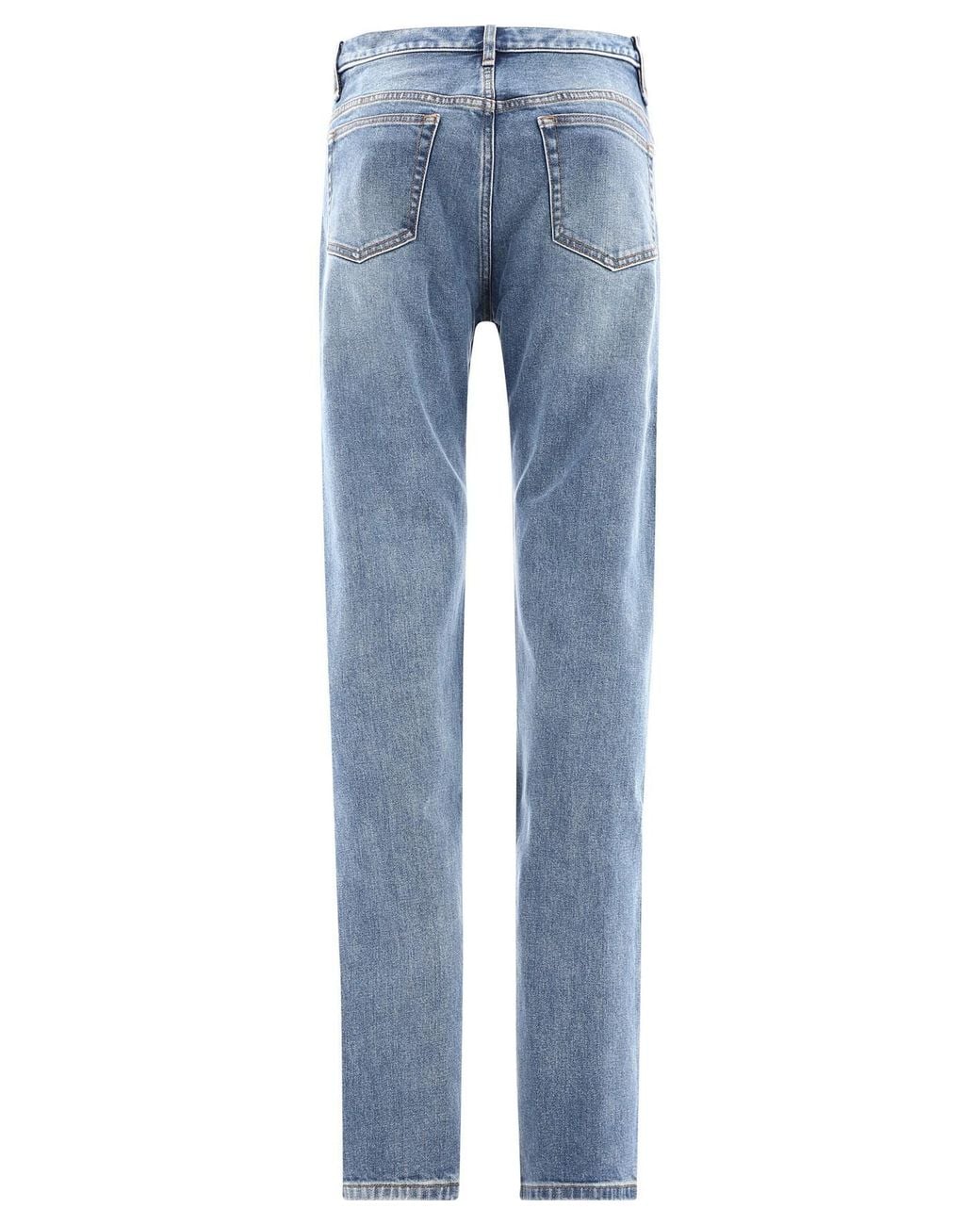 A.P.C. Blue Mid-Waist Washed Effect Jeans for men
