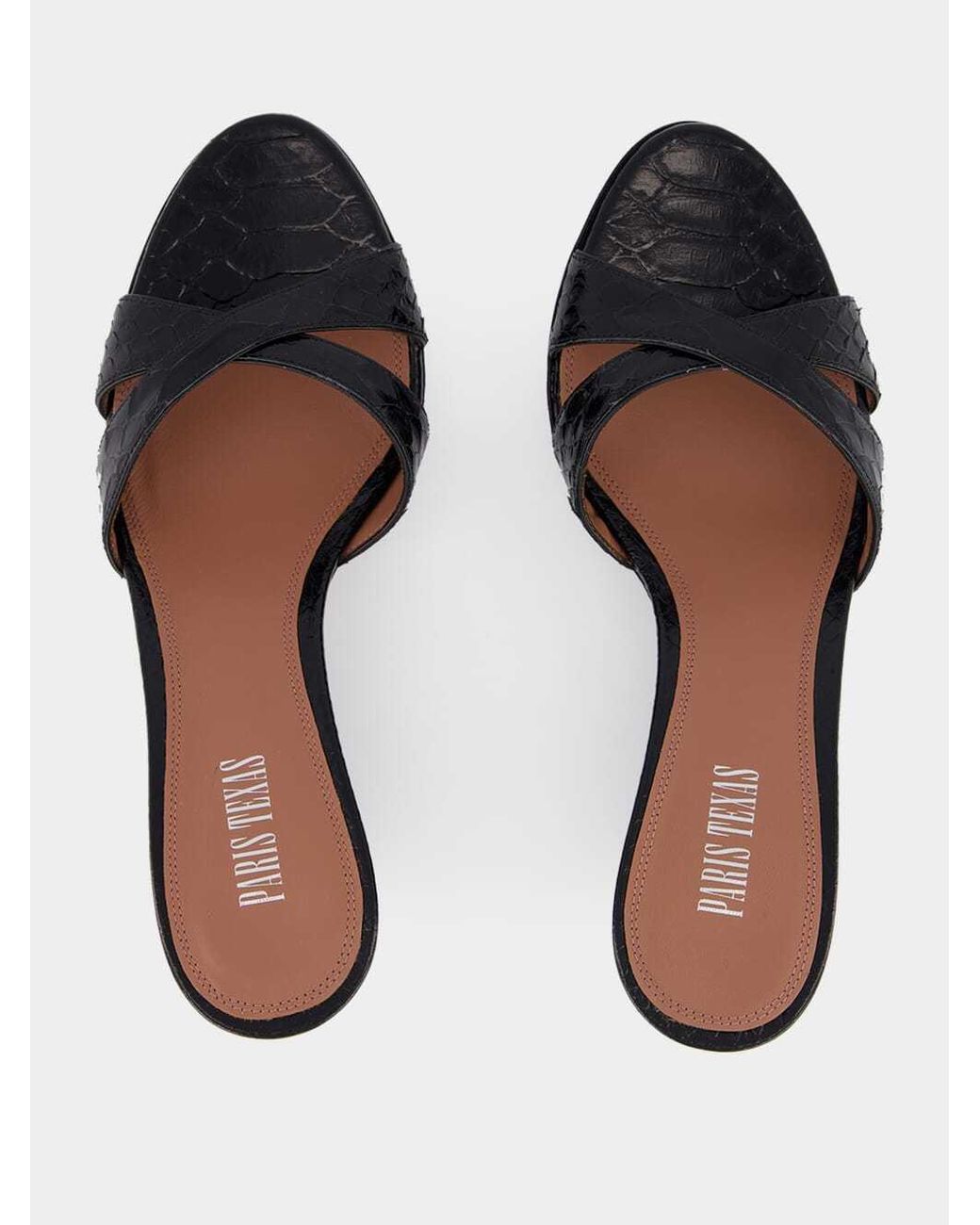 Paris Texas Black Nina 50 Wedge Sandals