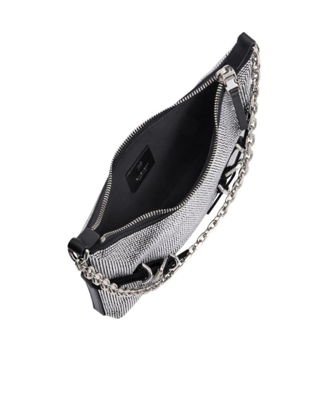 Givenchy White Voyou Party Chained Shoulder Bag