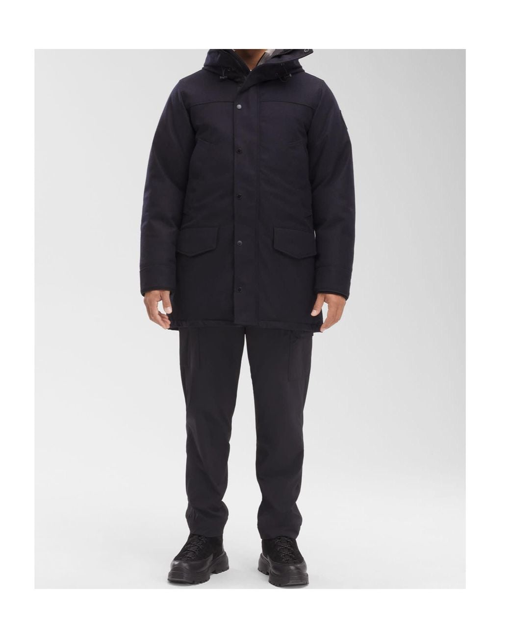 Canada Goose Blue Langford Hooded Parka for men