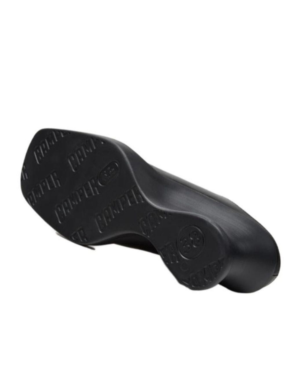 Camper Black Semi-Enclosed Wedge Shoes