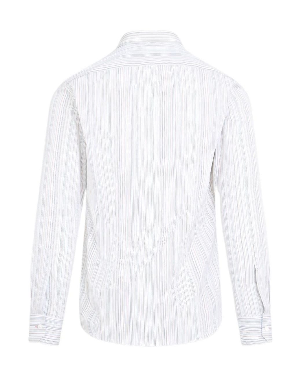 Paul Smith White Shirt With Stripe Pattern for men