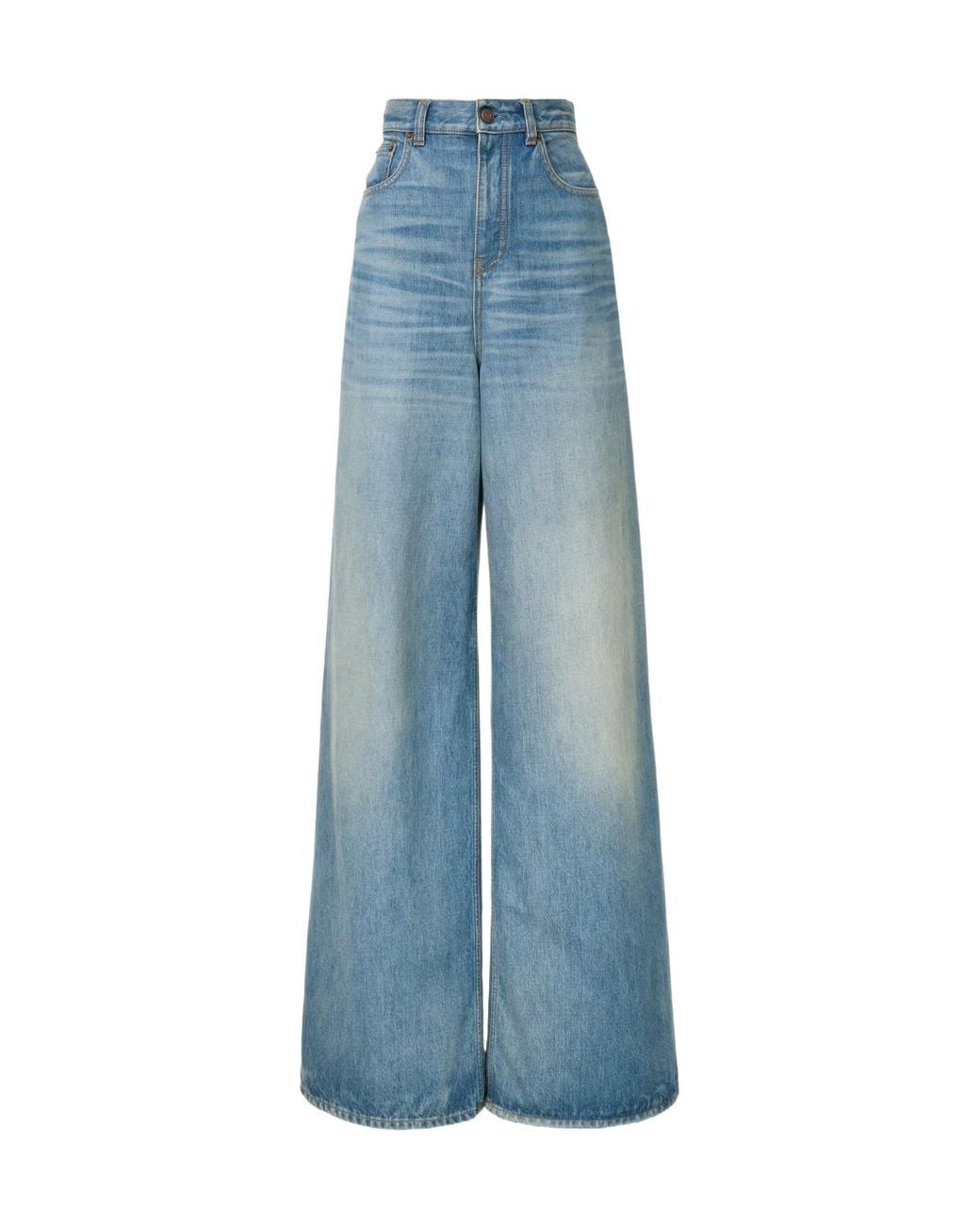 Chloé Blue Chloé High-Waisted Wide-Leg Jeans