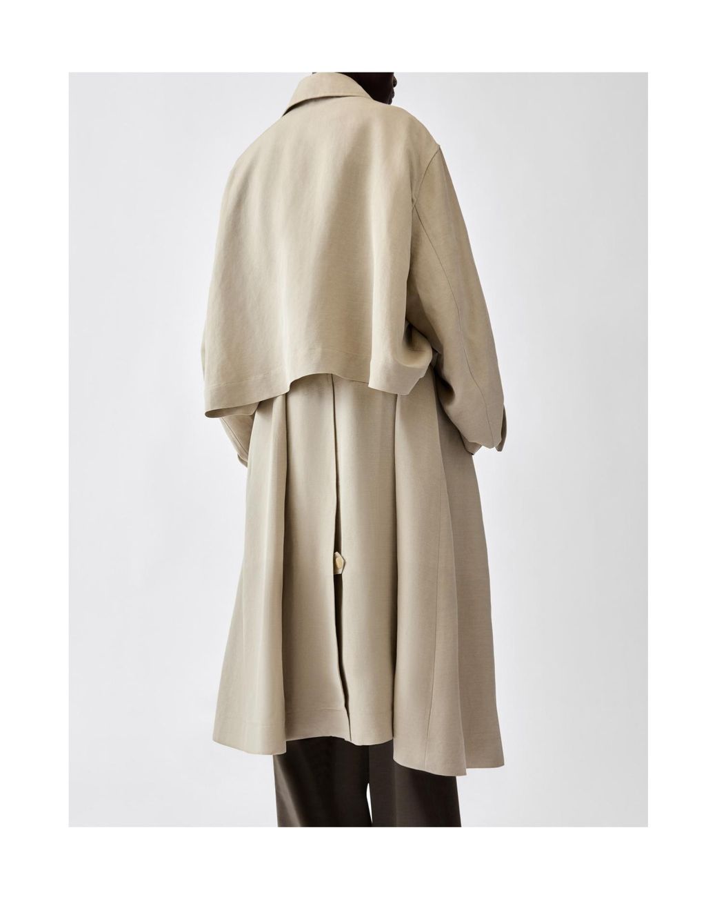 Jacquemus Natural Long-Sleeved Trench Coat