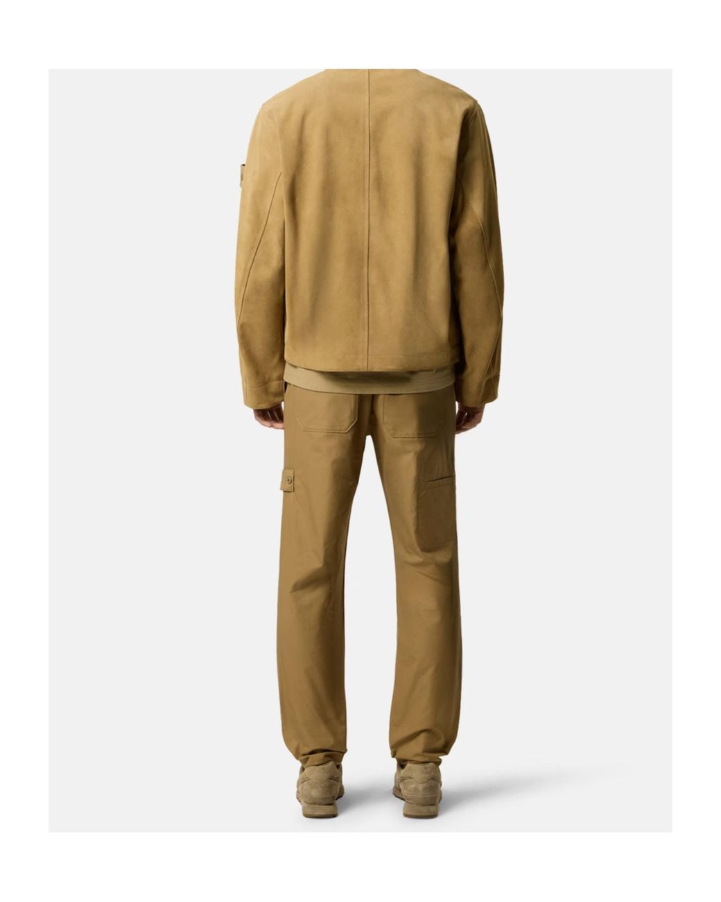 Stone Island Natural Logo Patch Chinos for men
