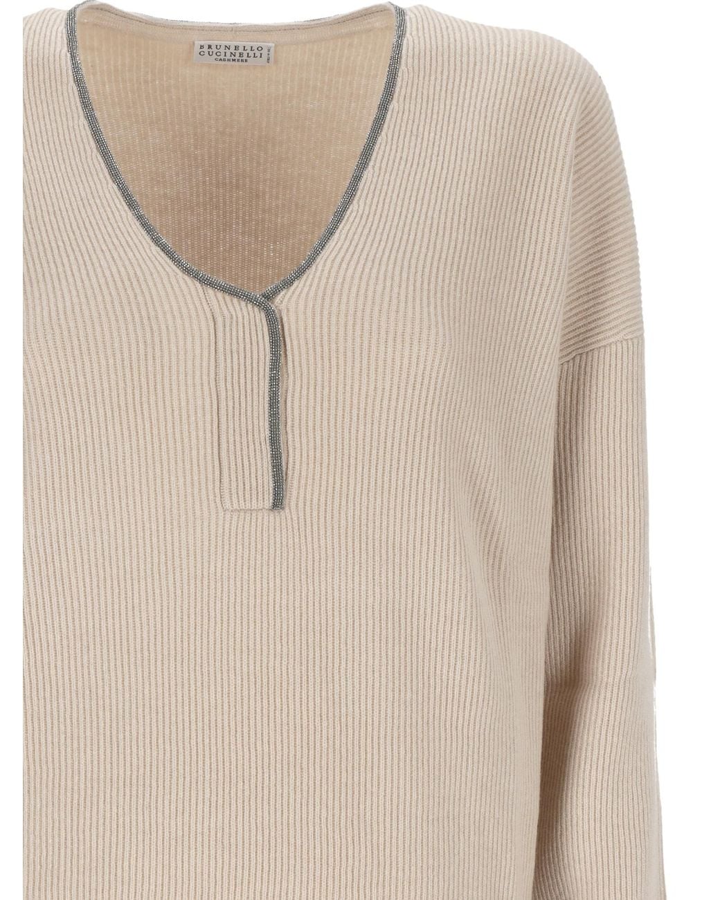 Brunello Cucinelli Natural Sweaters