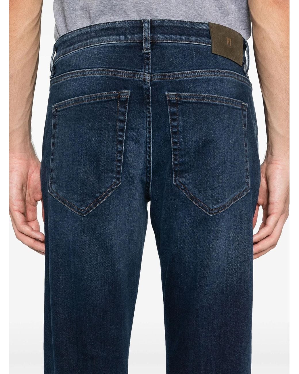 PT01 Blue Pt Torino Straight-Leg Jeans for men
