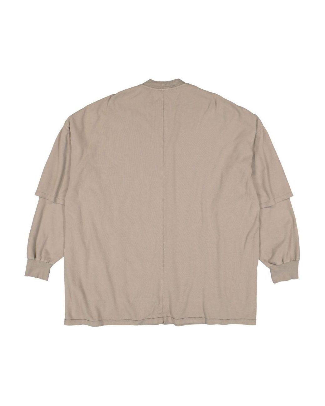 Rick Owens Natural Crew-Neck Sweatshirt for men
