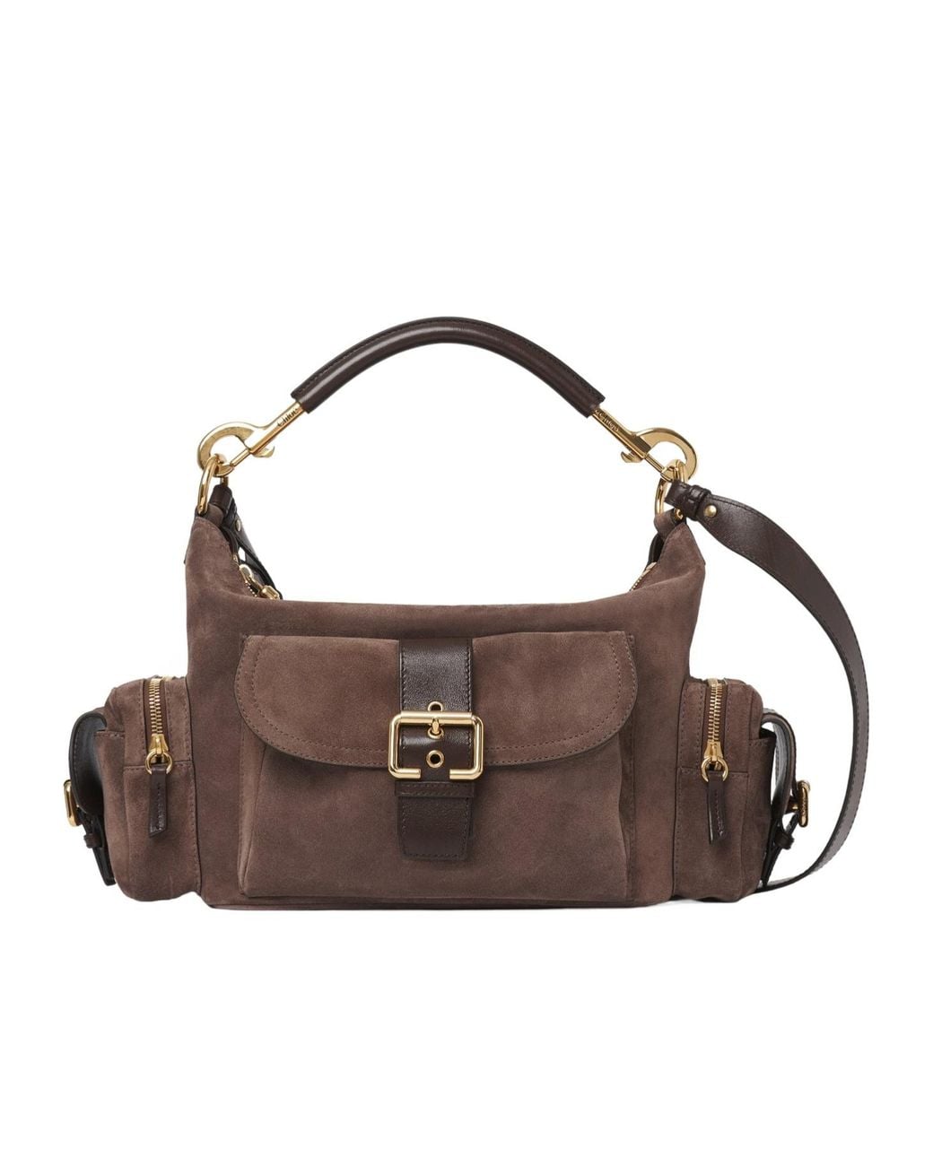 Chloé Brown Chloé Zipped Medium Camera Bag