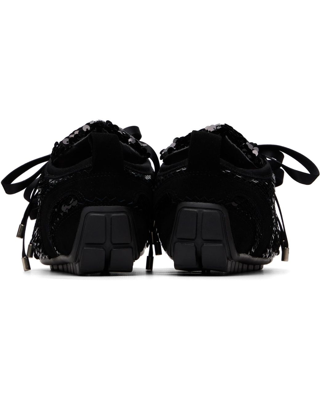 Simone Rocha Black Ballerina Grip Trainer Sneakers
