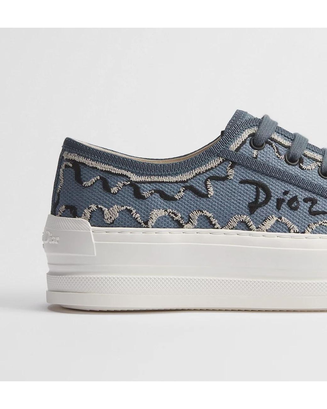 Dior Blue Iviera Walk'N' Platform Sneaker