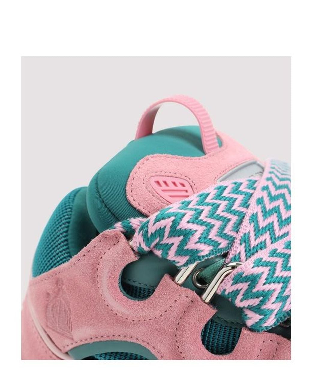 Lanvin Pink Curb Lace-Up Sneakers for men