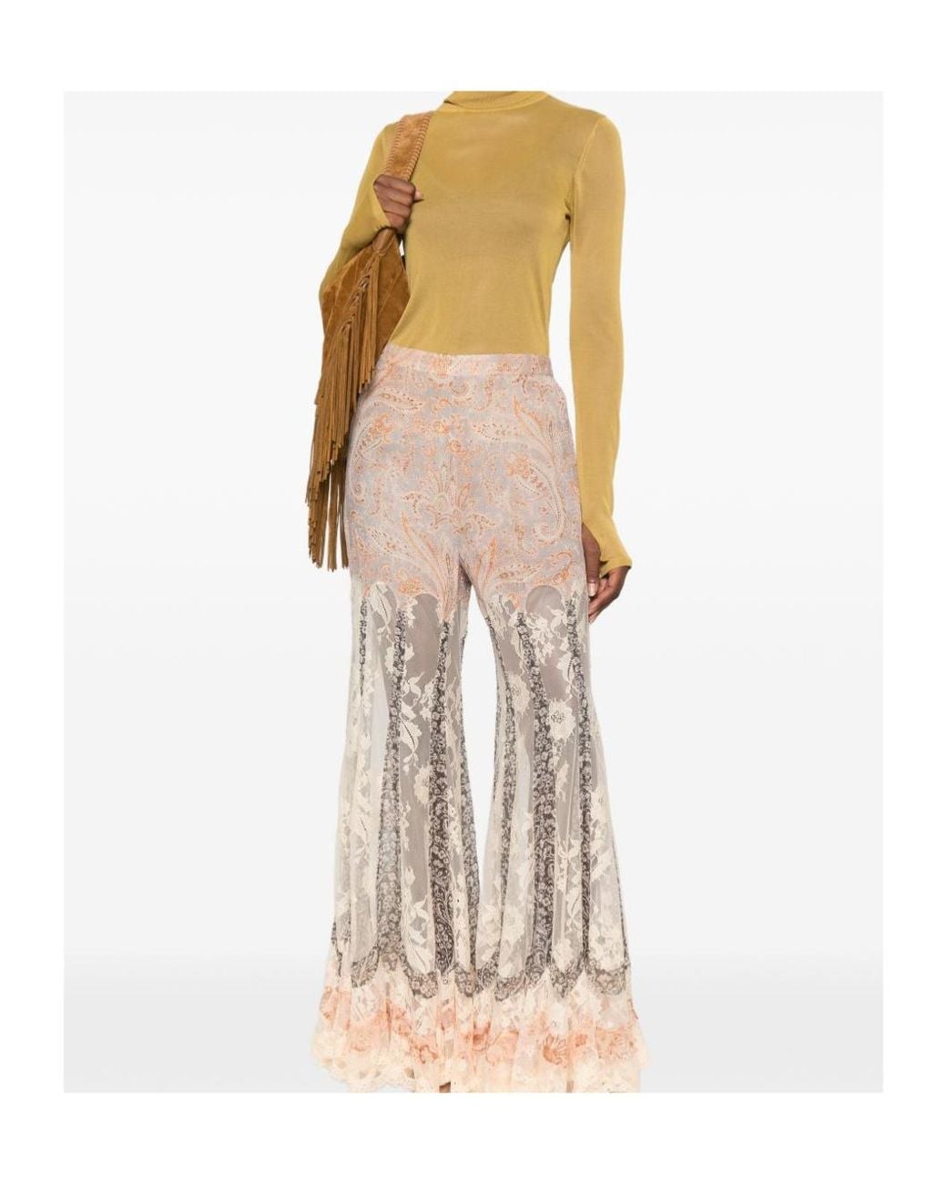Zimmermann Natural Flared Casual Trousers