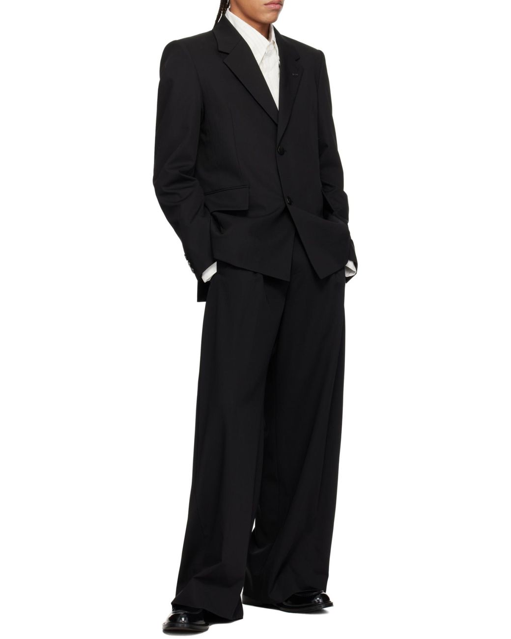 Wooyoungmi Black Wool Blazer Jacket for men