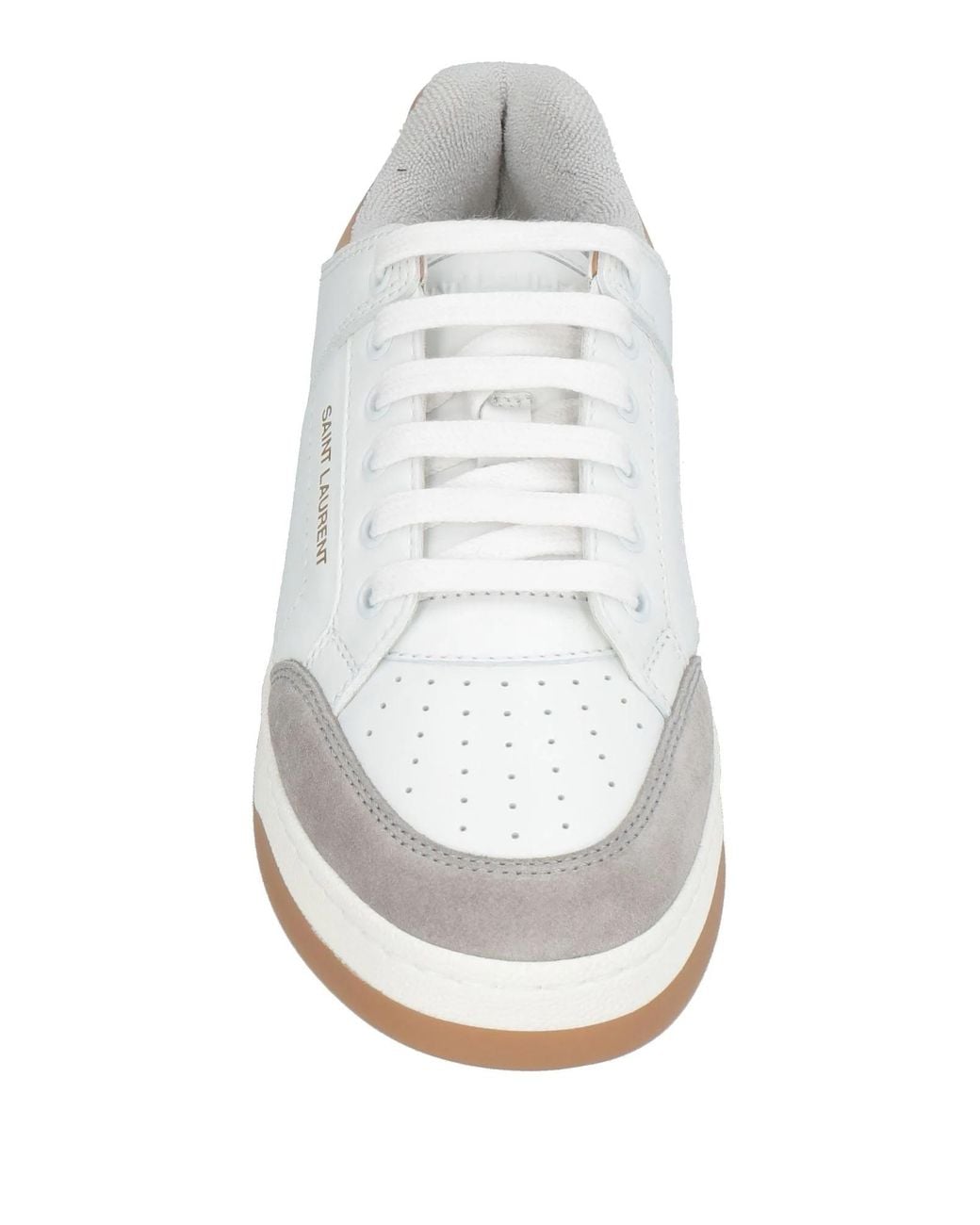 Saint Laurent White Multi-Color Low-Top Casual Shoes