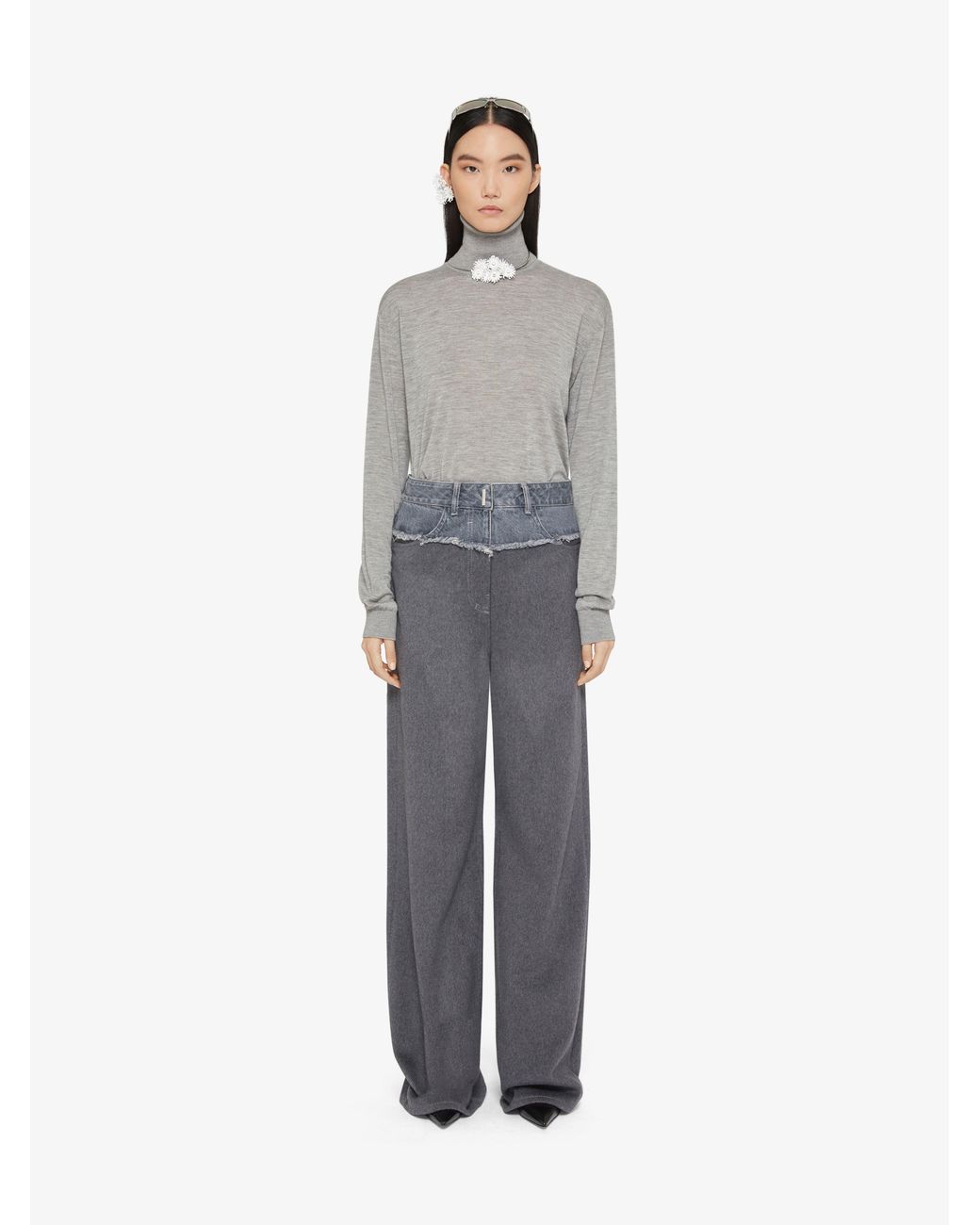 Givenchy Gray Turtleneck Sweater