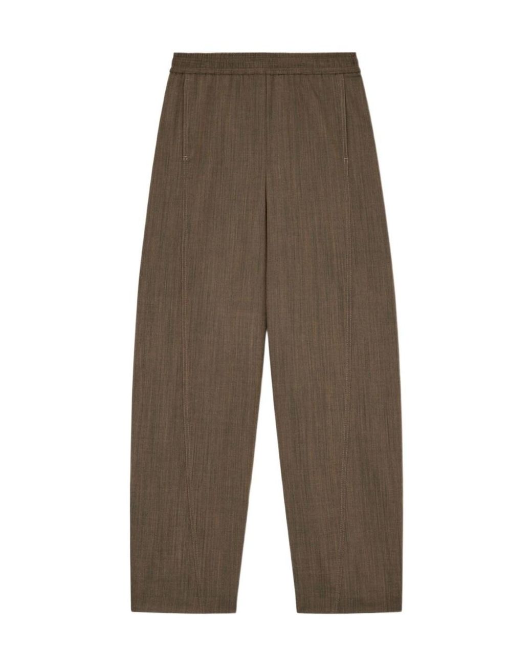 Ganni Green Wide-Leg Cargo Pants