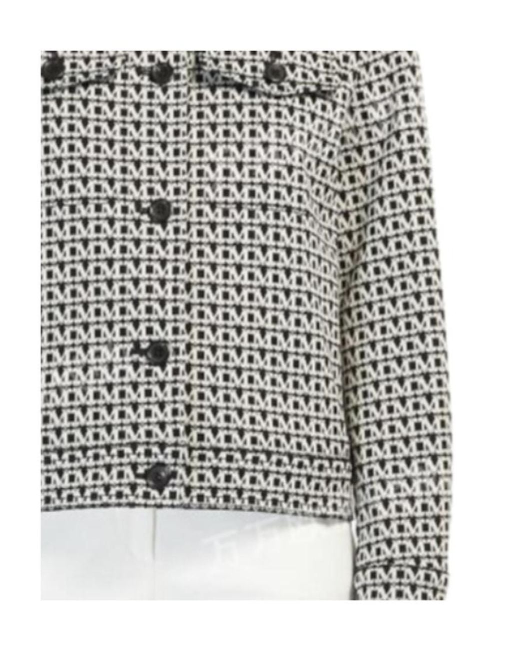 Max Mara Gray Notched Collar Casual Jacket