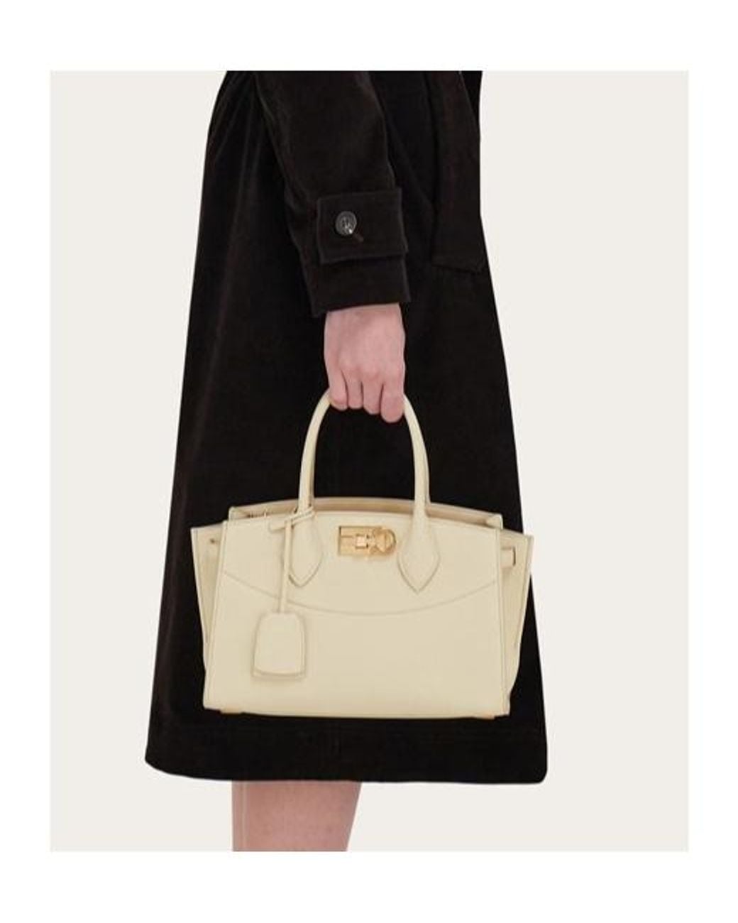 Ferragamo Natural Studio Soft Shoulder Bag