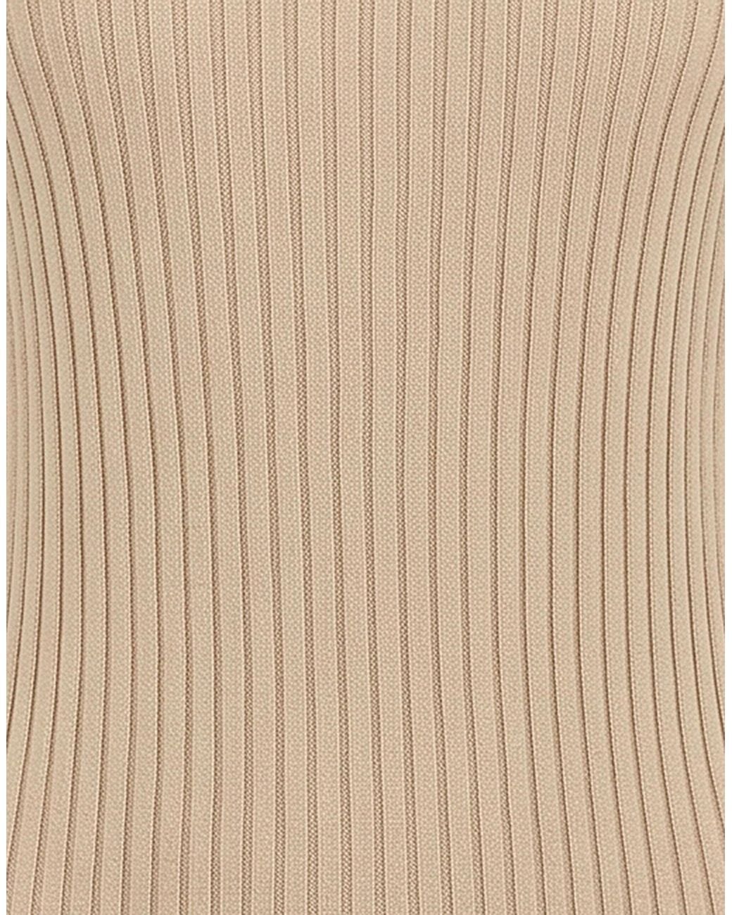 MM6 by Maison Margiela Natural Solid High-Neck Knit Base Layer