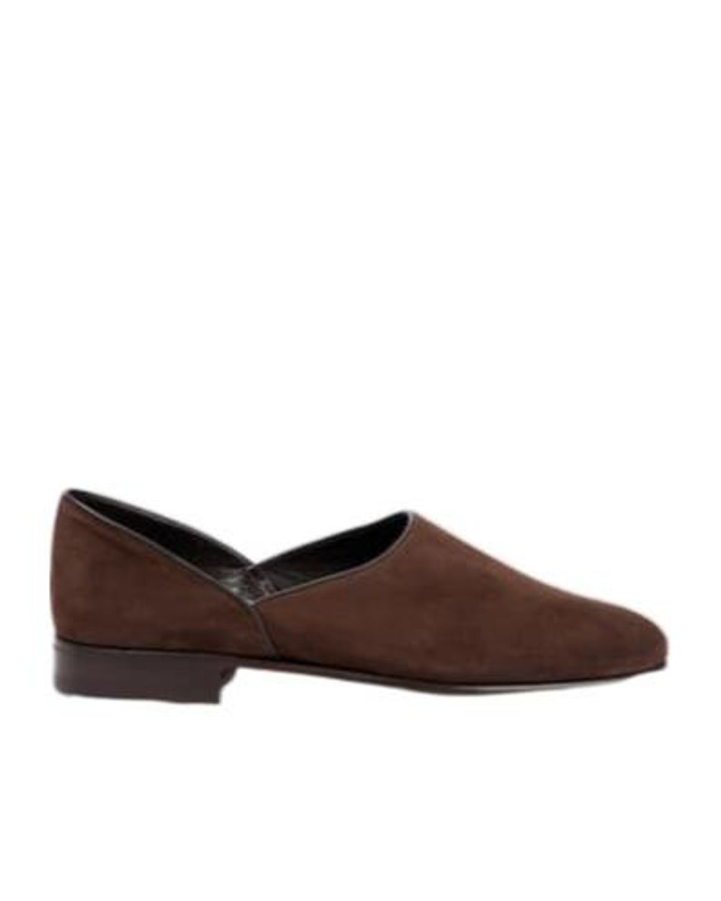 Bode Brown House Shoe Suede Loafers for men