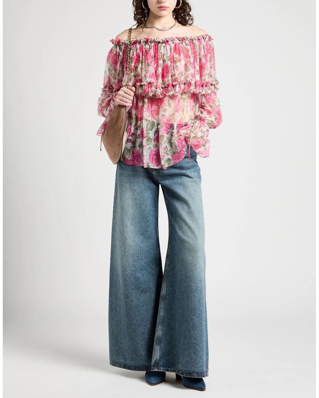 Chloé Pink Fuchsia Top Silk