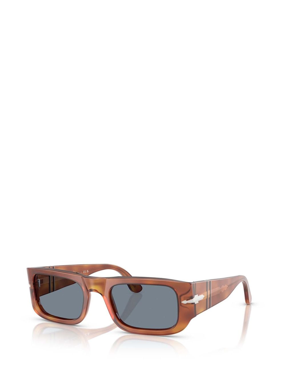 Persol White Rectangular Frame Sunglasses for men