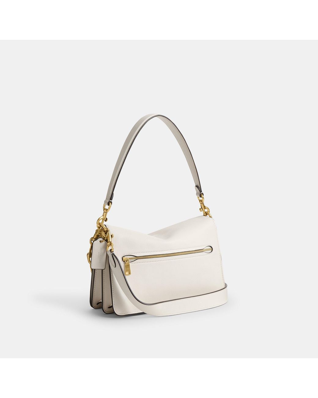 COACH White Chain Tabby Bag