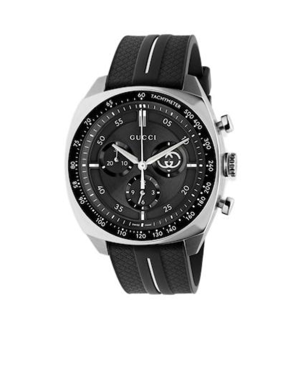 Gucci Gray Interlocking Watch, 41Mm for men