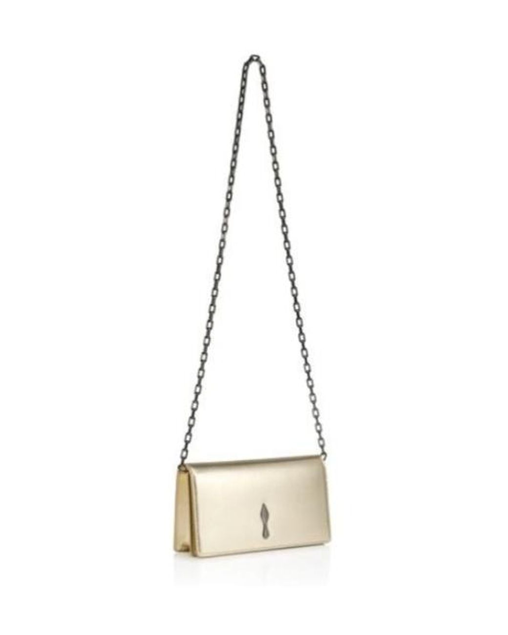Christian Louboutin Natural Chain Logo Shoulder Bag