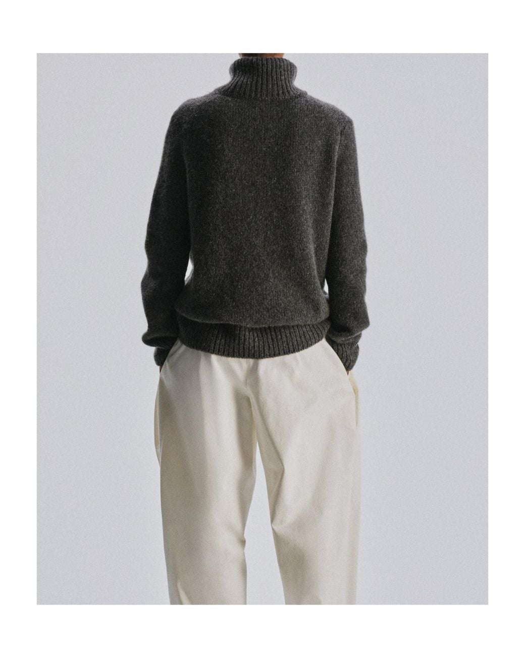 The Row Gray Plira Turtleneck