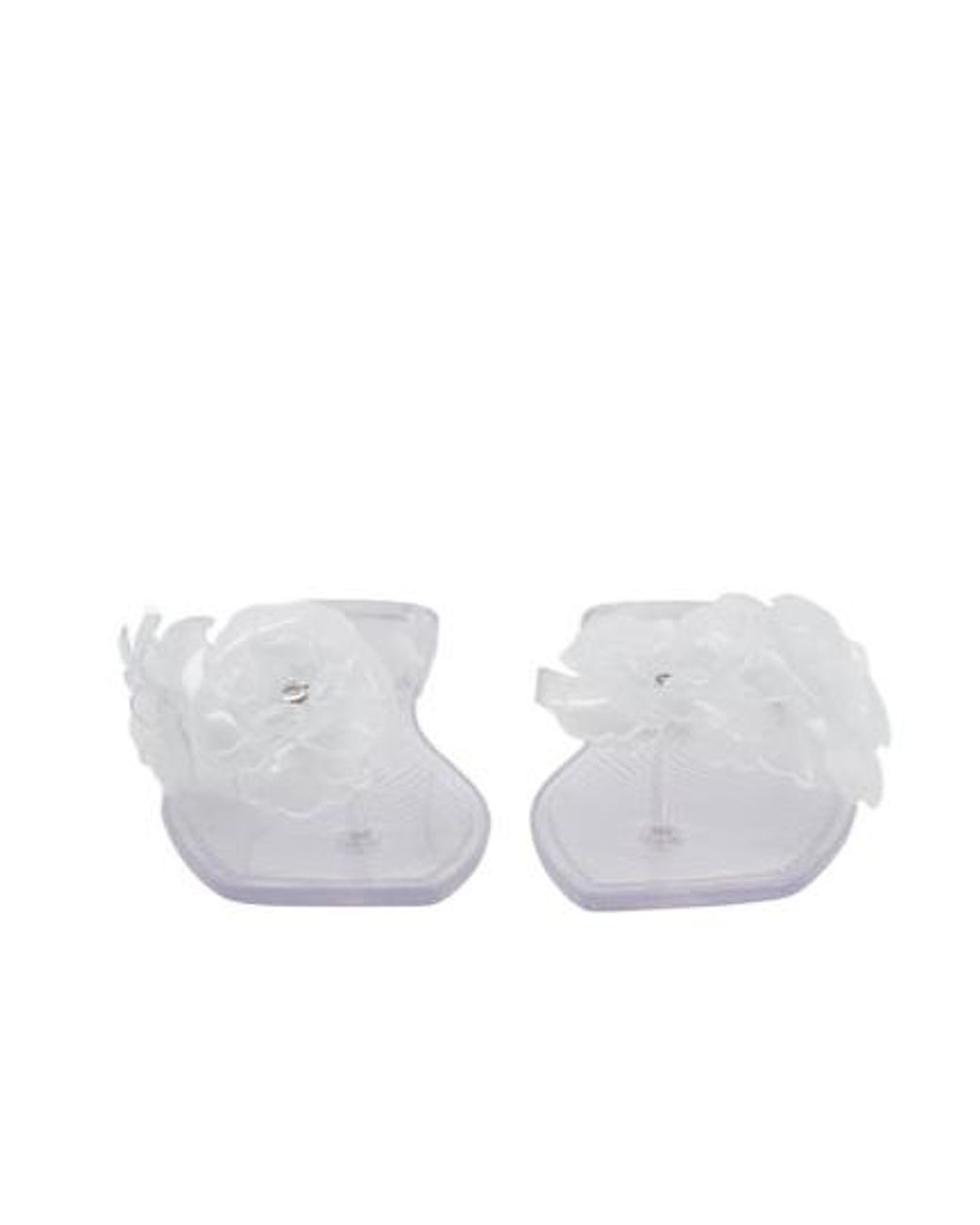 Coperni White Flower Flat Sandals