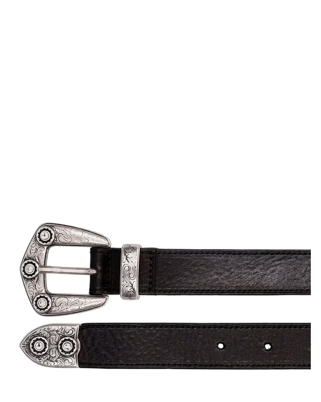 Alessandra Rich White Logo Belt