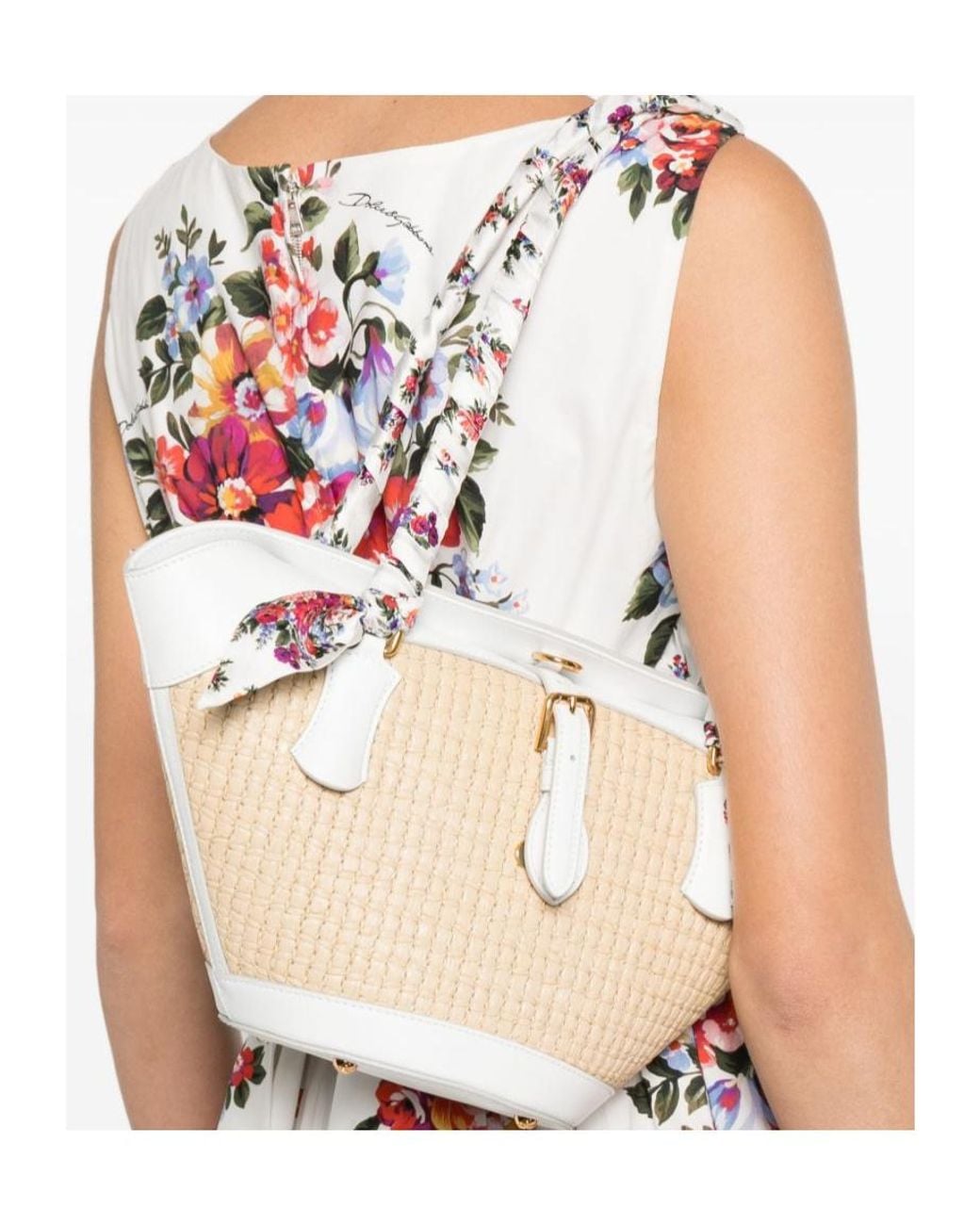 Dolce & Gabbana White Shoulder Bags