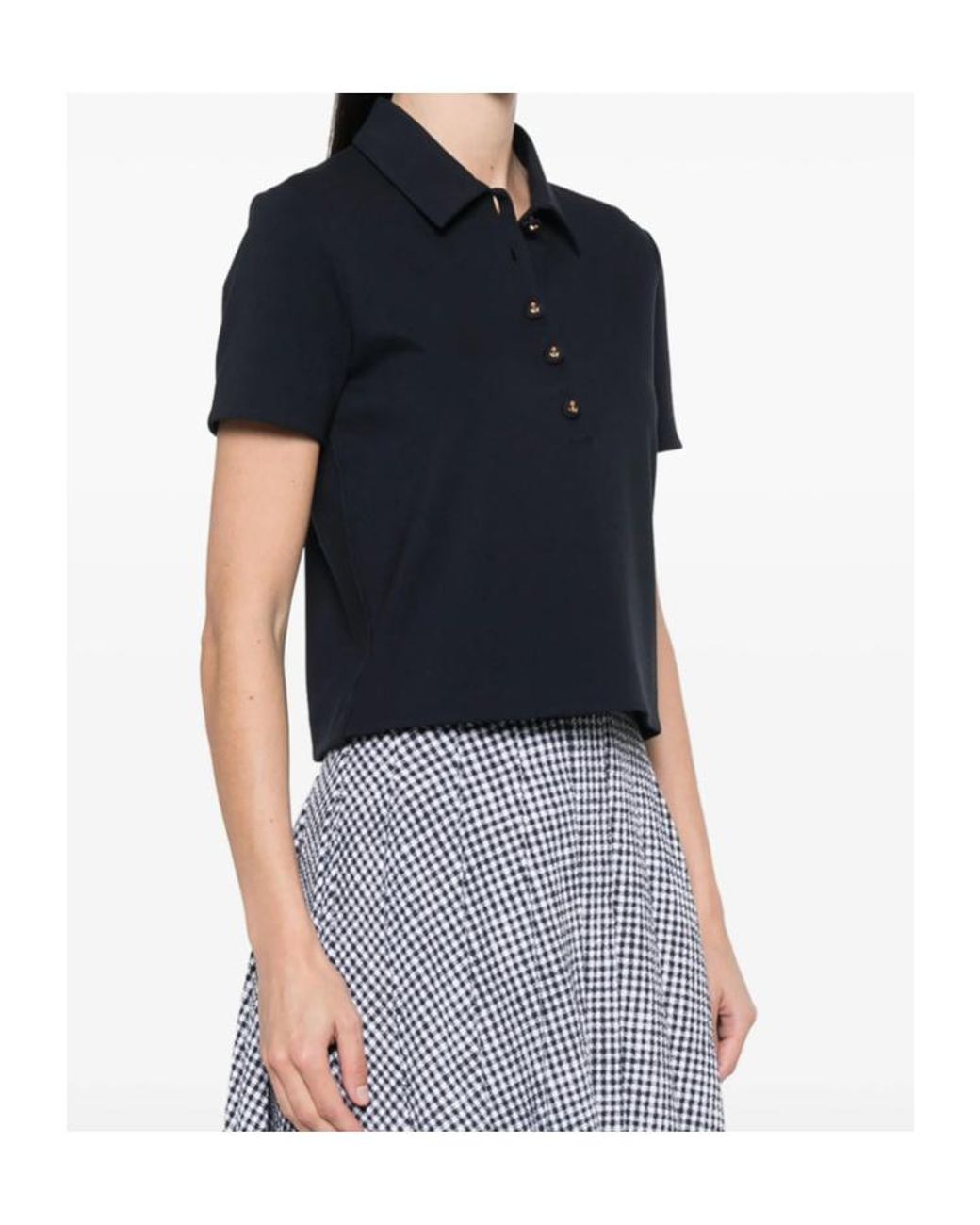 Thom Browne Black Compact Milano Polo Shirt