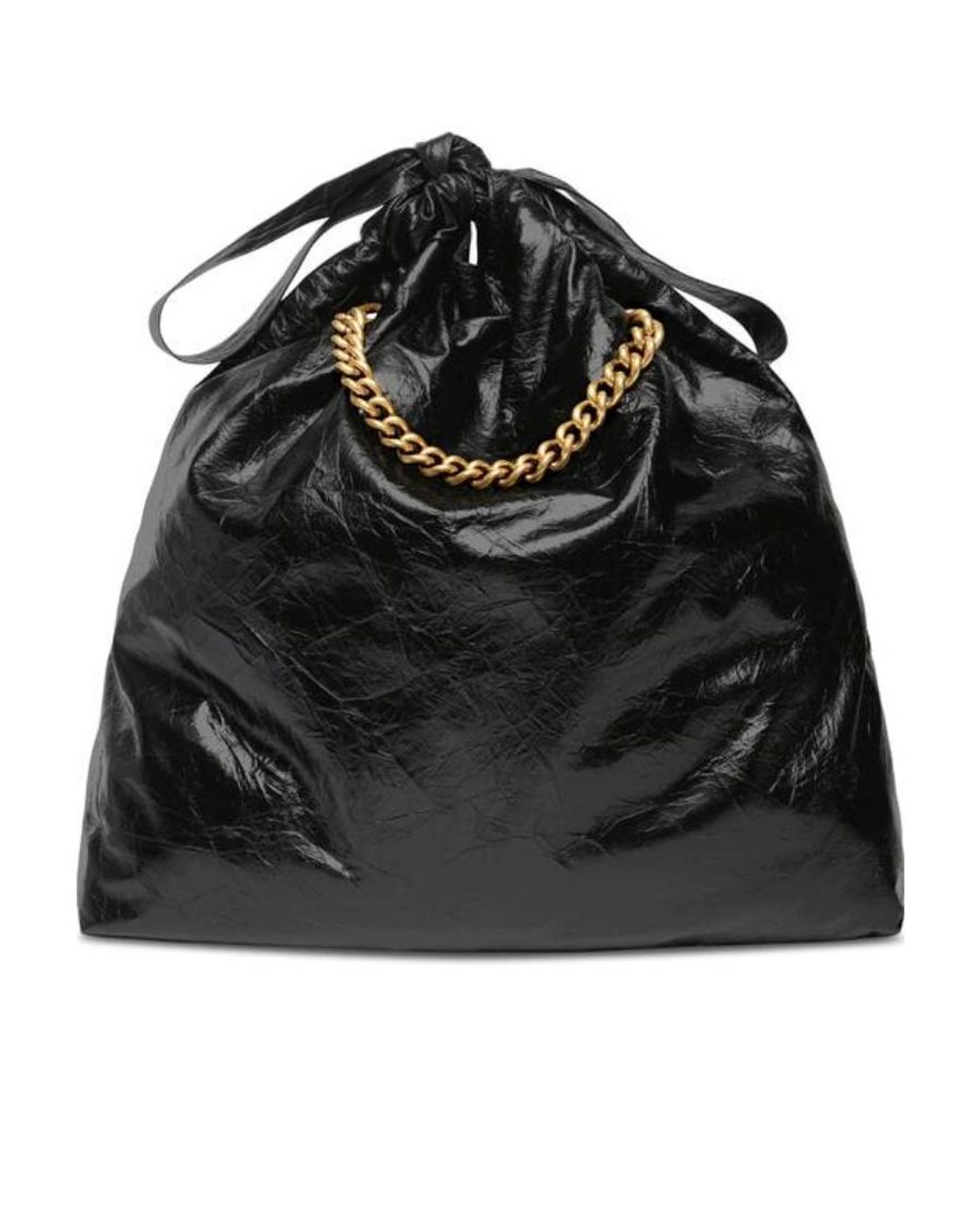 Balenciaga Black Crush Medium Tote Bag