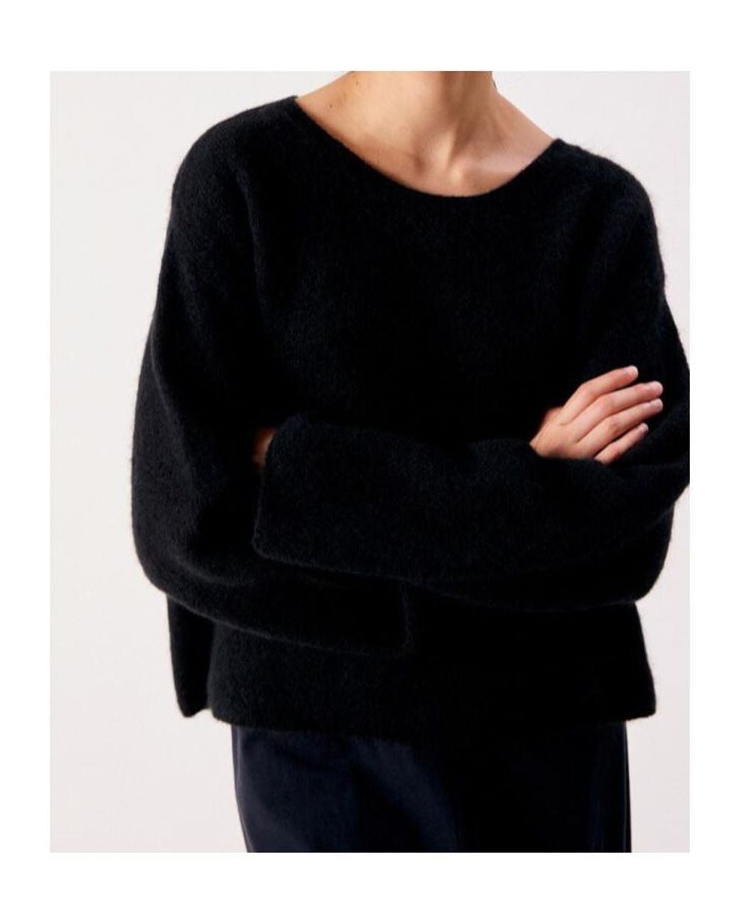 American Vintage Black Vito Oversized Sweater