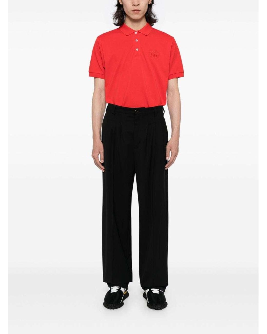 Bally Logo-Embroidered Organic Cotton Polo Shirt for men