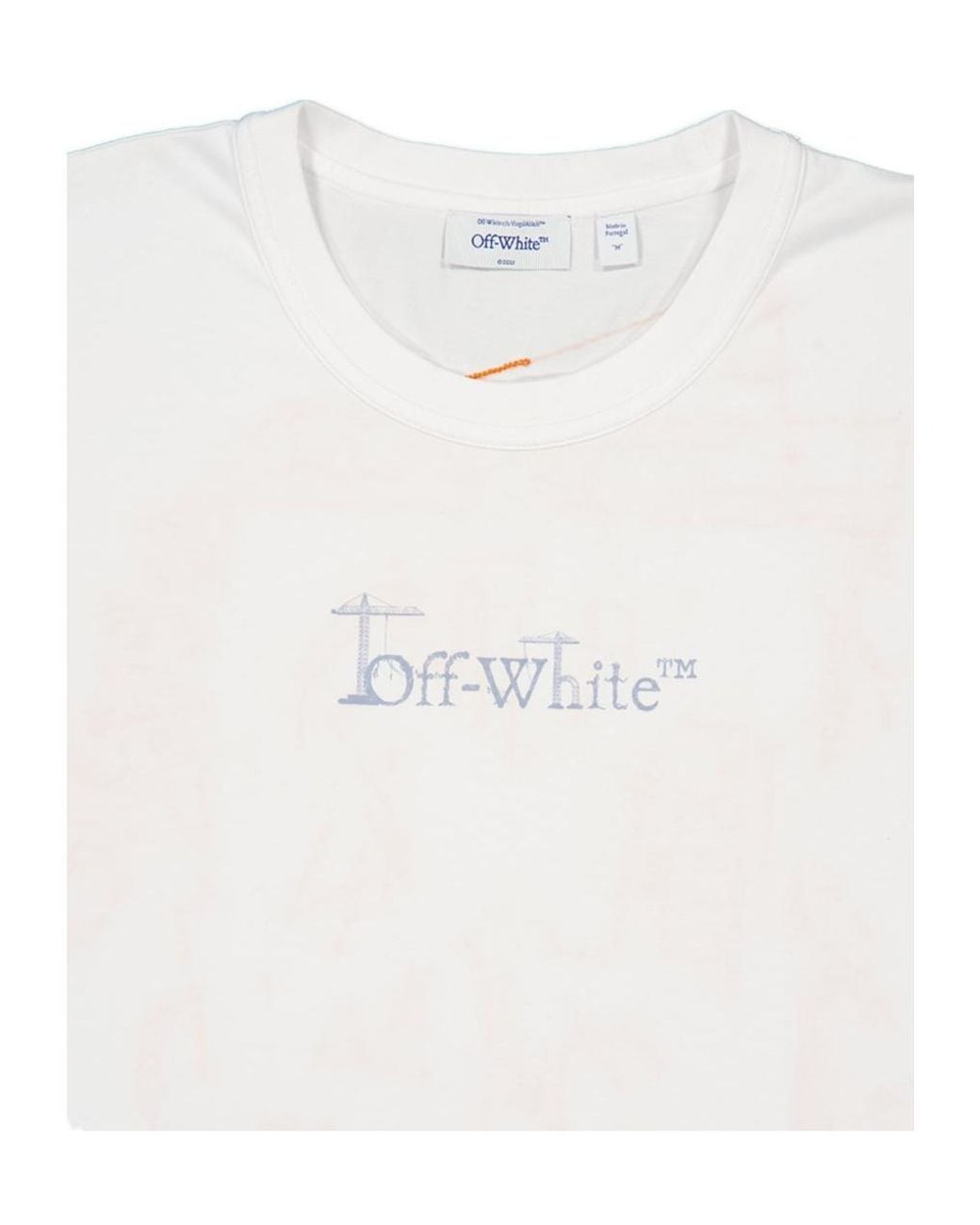 Off-White c/o Virgil Abloh White Arrows-Print Cotton T-Shirt for men