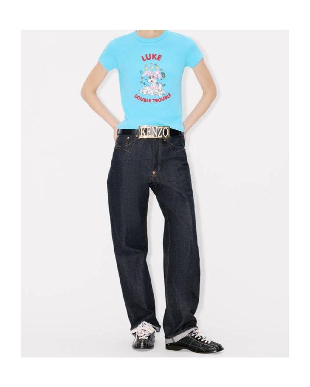 KENZO Blue Cartoon T-Shirt