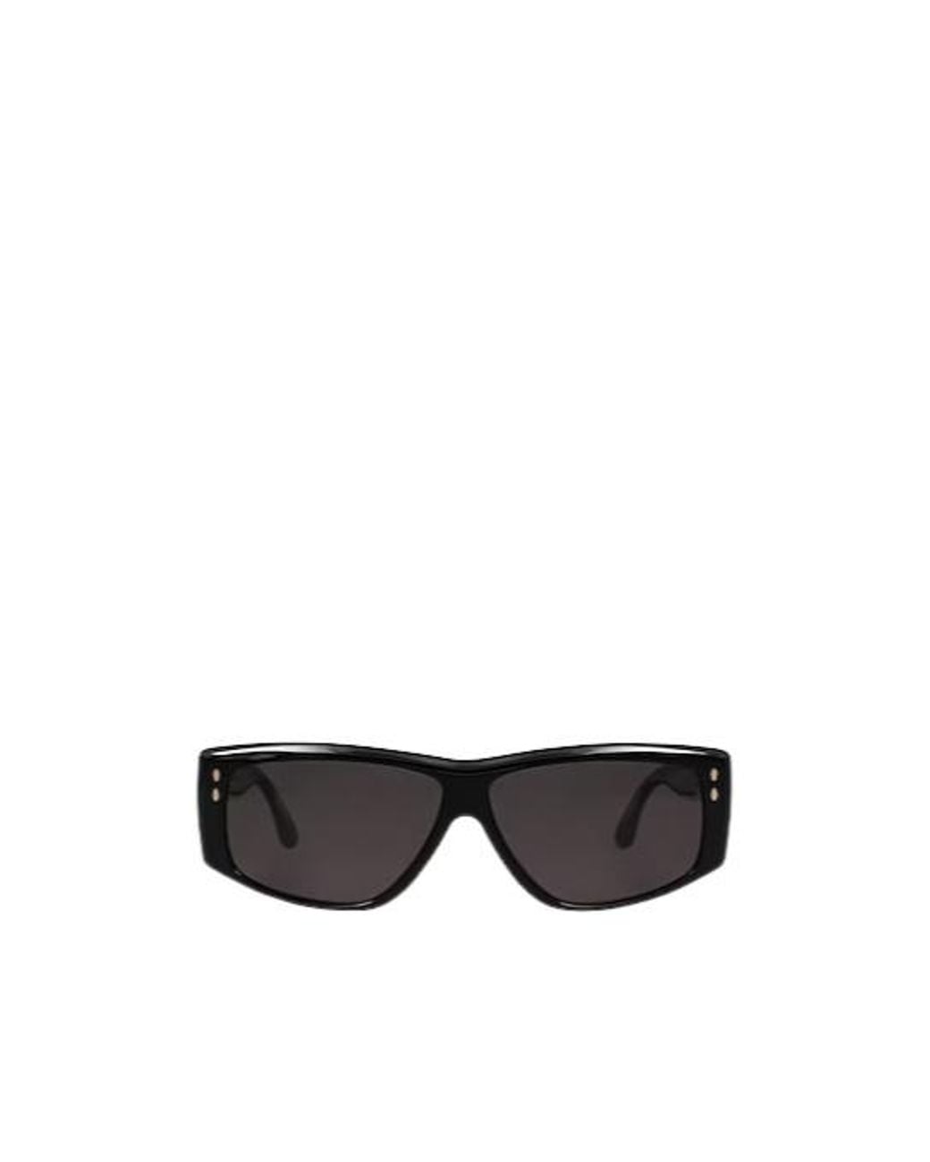 Isabel Marant Black Solid Color Square Sunglasses