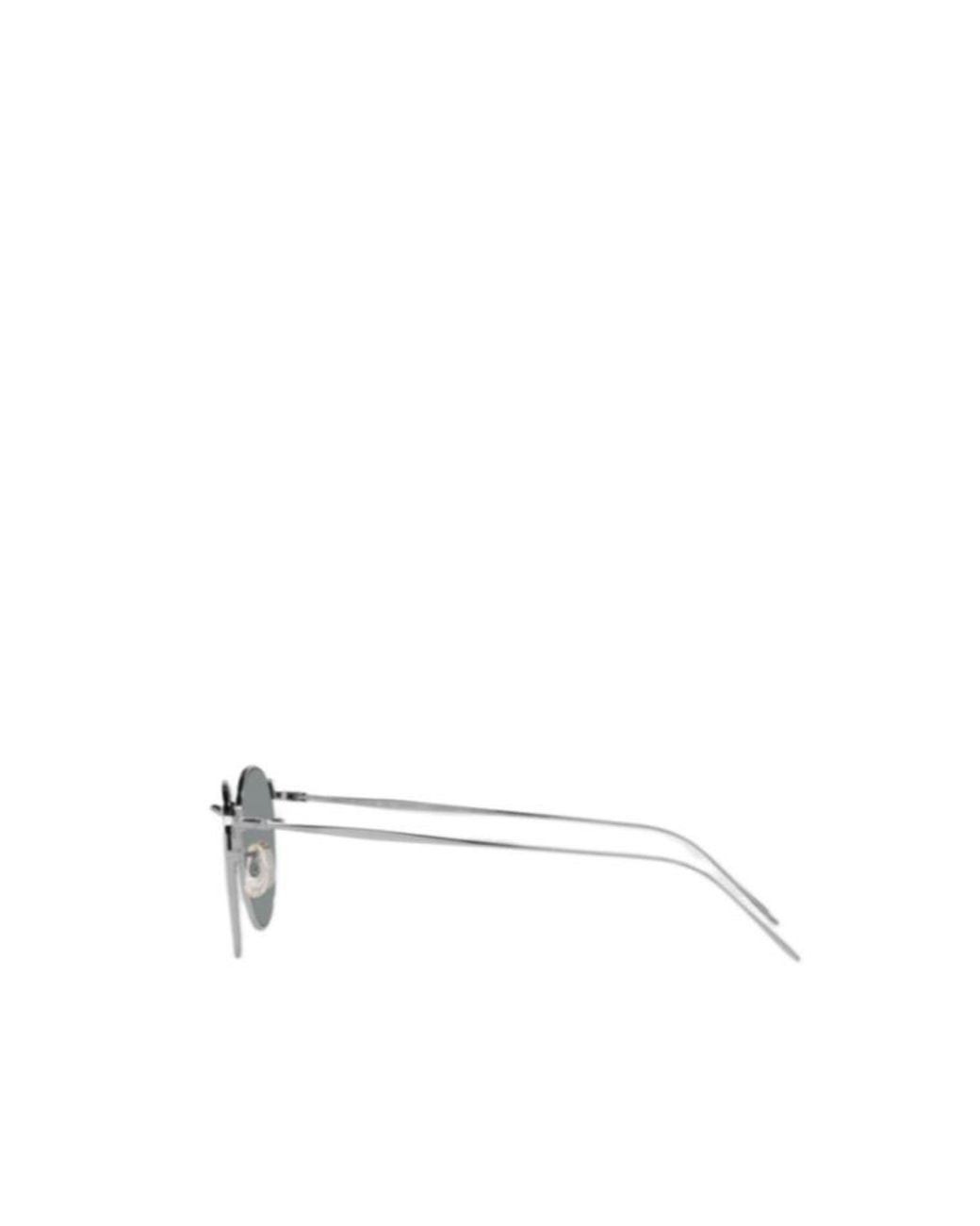 Oliver Peoples White G. Ponti-4 Round Frame Sunglasses for men