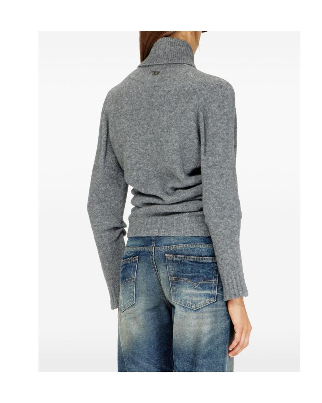 DIESEL Gray Long-Sleeved Sweater
