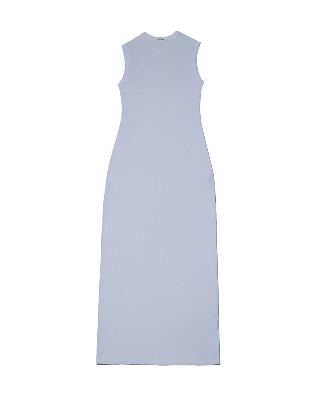 Jil Sander Purple Short-Sleeved Layered Maxi Dress