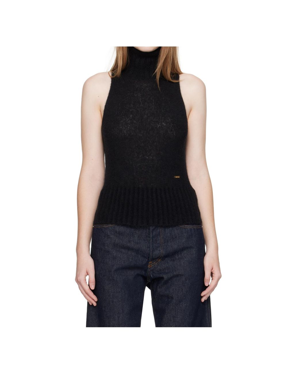 Tom Ford Black Logo-Plaque Vest
